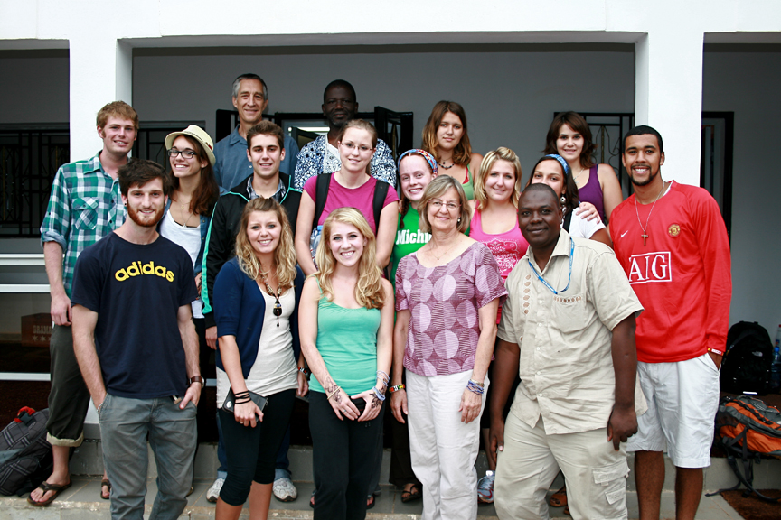 Dean Esquith, Chris Worland, and the Ethics and Development in Mali: Art, Culture, and Education study abroad group from 2010.